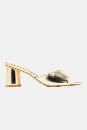 All Kinds Of Sweet Mules - Gold