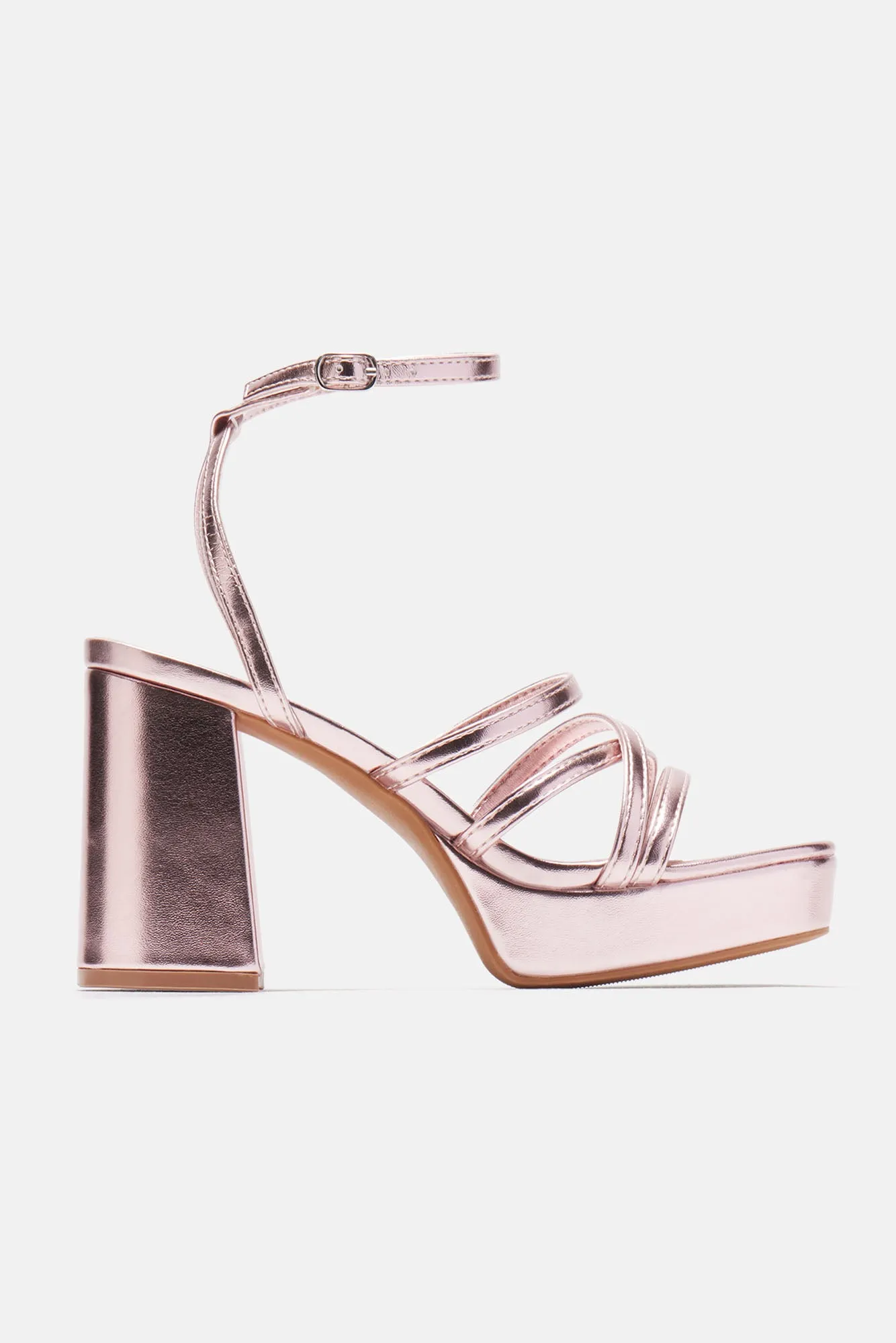 Being Pretty Platform Heeled Sandals - Pink