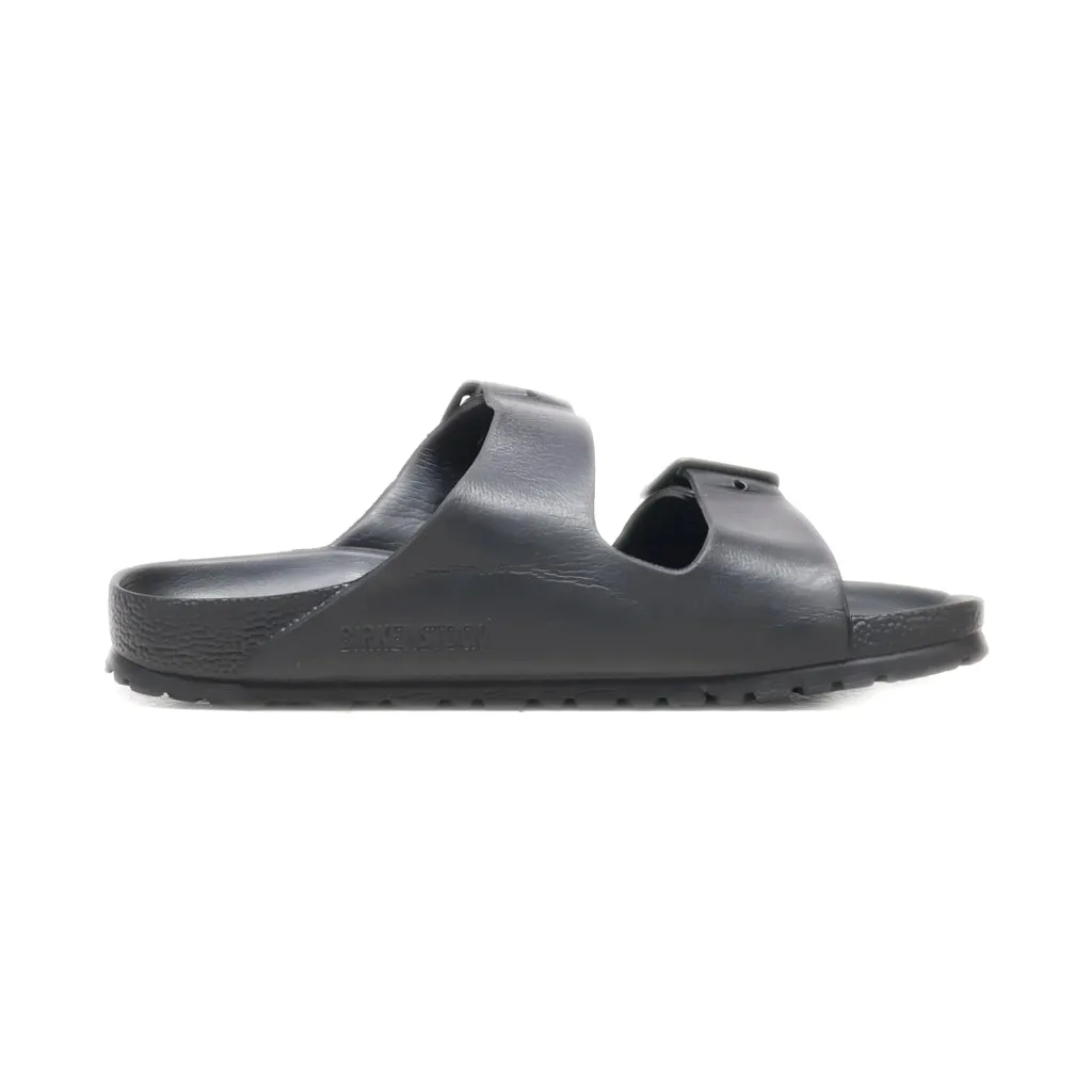Birkenstock Flat Sandals Rubber Black Colour For Kids