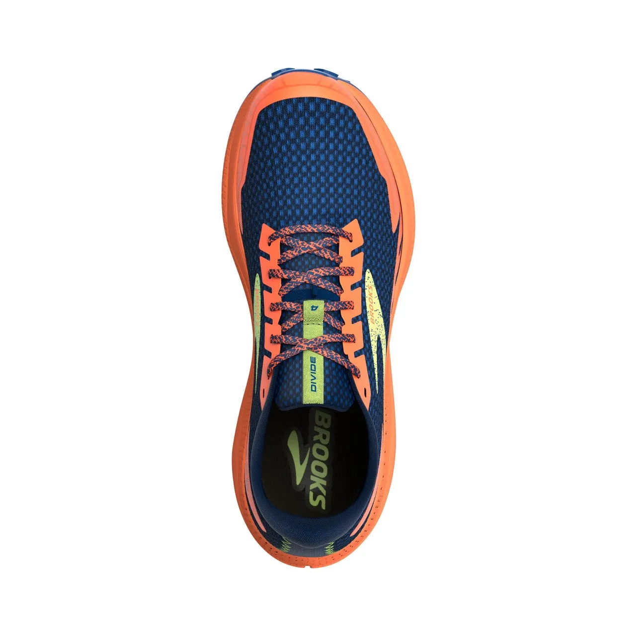 Brooks Divide 4 (Mens) -Navy/Firecracker/Sharp Green