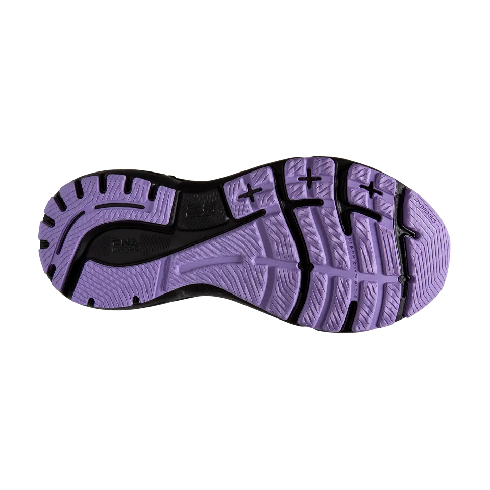 Brooks Women's Adrenaline GTS 23 D Width Grey/Black/Purple