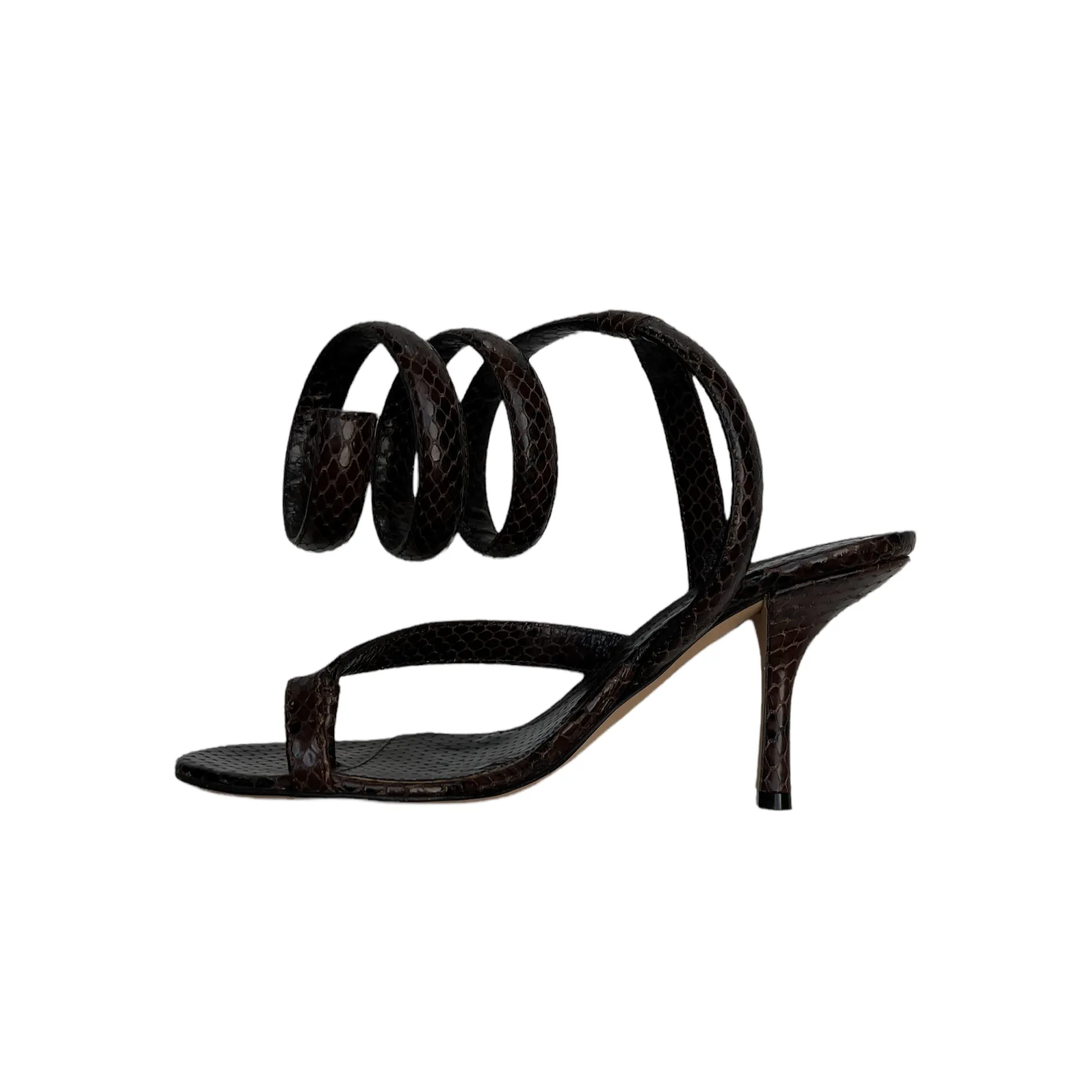 Brown Python Heels - 5.5
