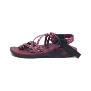 Chaco Flat Sandals Fabric Purple Colour For Women