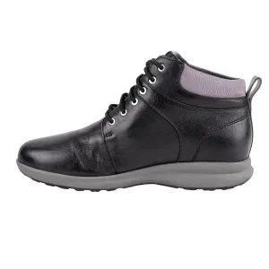 Clarks Unstructured By Adorn Walk Ankle Boots Leather Black Colour For Women