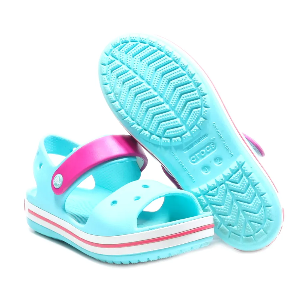 Crocs Crocband Flat Sandals Eva Blue Colour For Kids