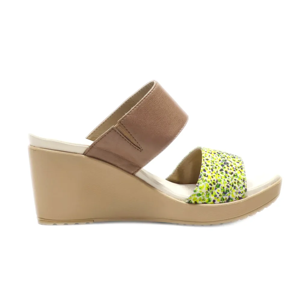Crocs Flat Sandals Leather Multicolour Colour For Kids