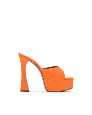 Dalida Satin Platform Heeled Sandals