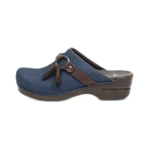 Dansko Mules Leather Blue Colour For Women