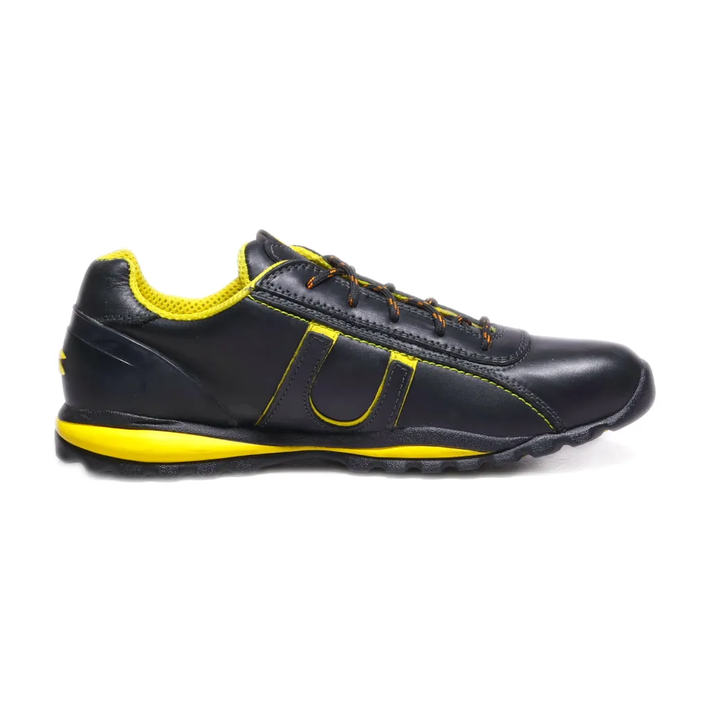 Diadora Sport Shoes Leather Black Colour For Men