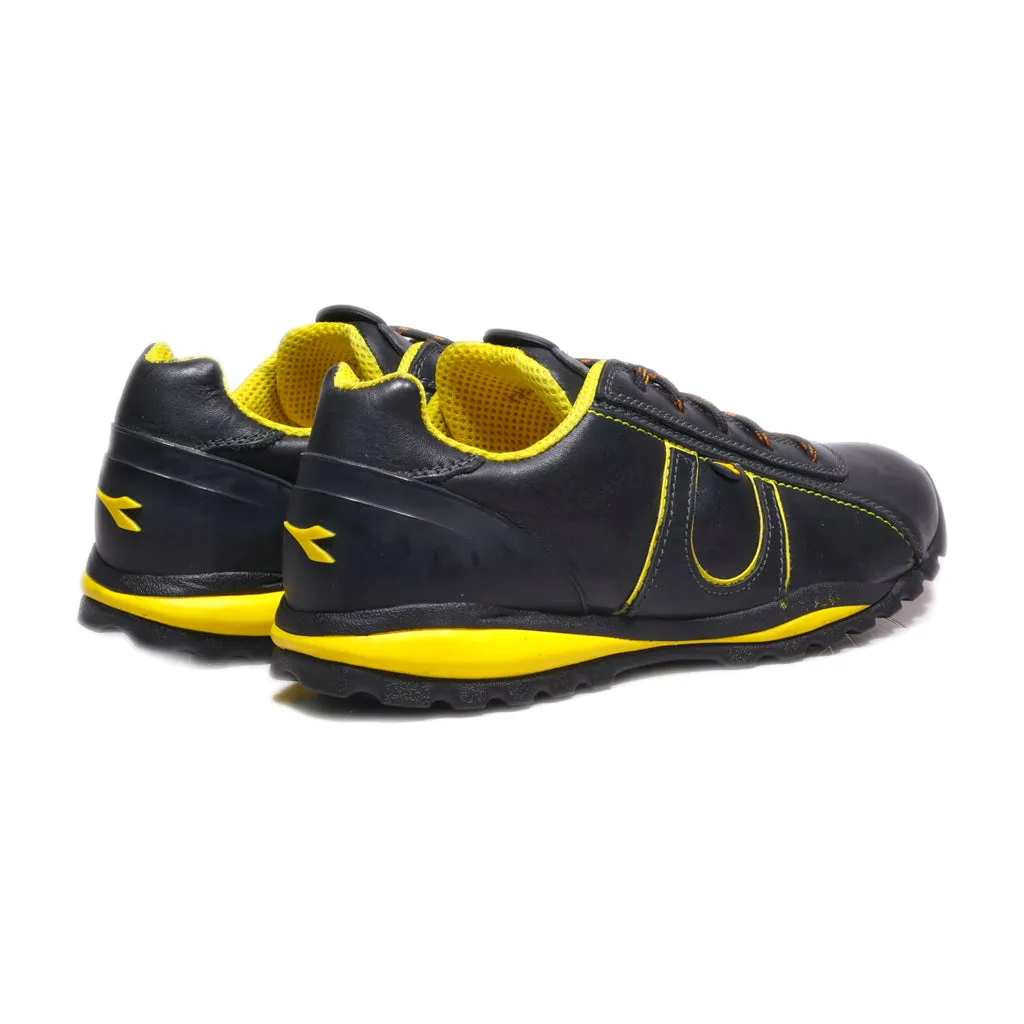 Diadora Sport Shoes Leather Black Colour For Men