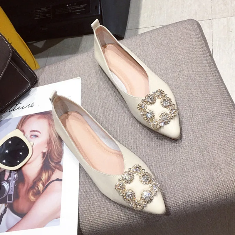 Fashion Flats for Women Boat Shoes Pointed toe Brand Ladies Flats High Quality Women Single Shoes Soft Comfortable A1927