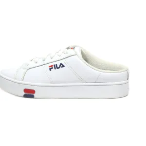 Fila Slip-On Shoes Leather White Colour For Kids