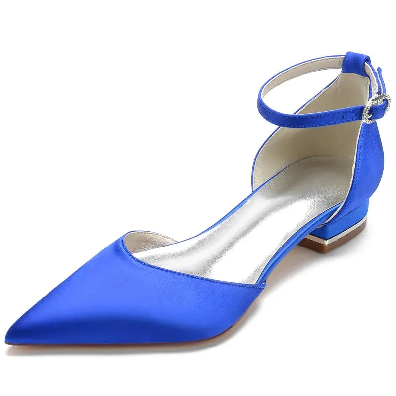 Funki Buys | Shoes | Women's Satin Pointy Toe Wedding Flats