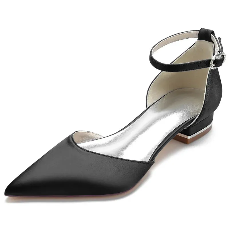 Funki Buys | Shoes | Women's Satin Pointy Toe Wedding Flats
