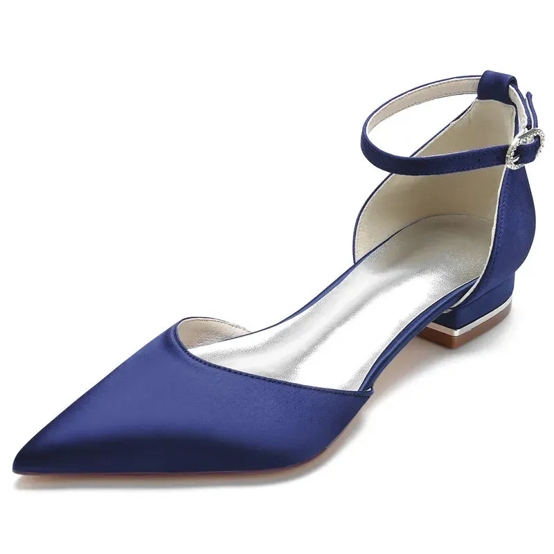 Funki Buys | Shoes | Women's Satin Pointy Toe Wedding Flats