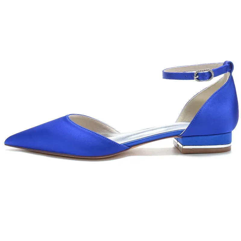 Funki Buys | Shoes | Women's Satin Pointy Toe Wedding Flats