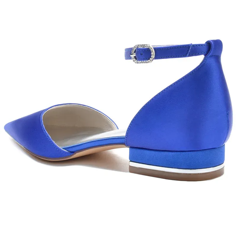 Funki Buys | Shoes | Women's Satin Pointy Toe Wedding Flats