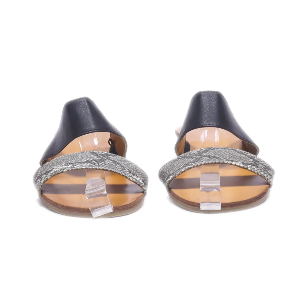 George Flat Sandals Leather Multicolour Colour For Women