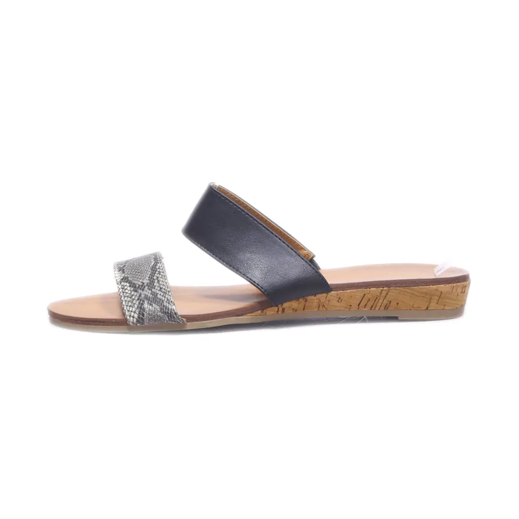 George Flat Sandals Leather Multicolour Colour For Women