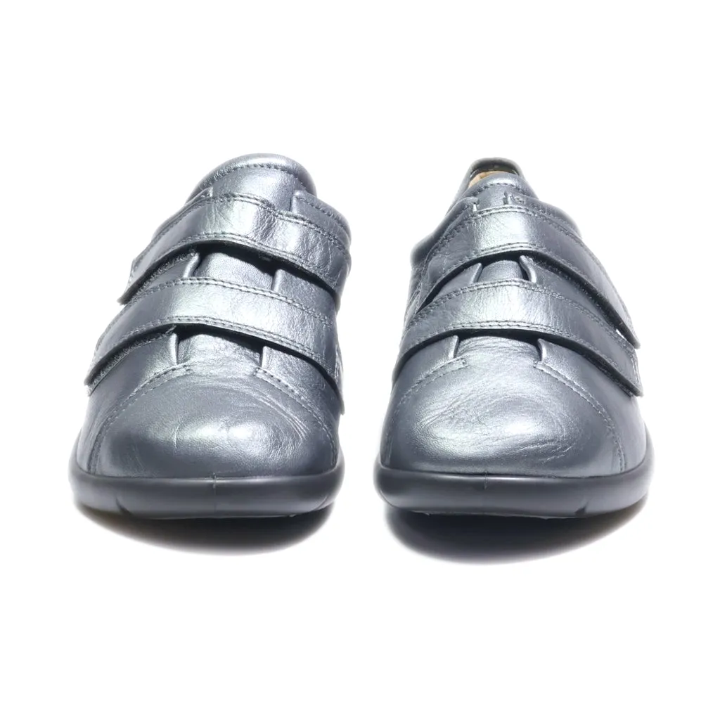 Hotter Slip Ons Leather Grey Colour For Women