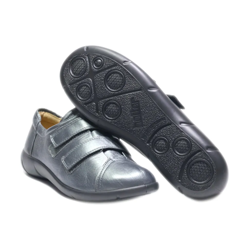 Hotter Slip Ons Leather Grey Colour For Women