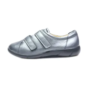 Hotter Slip Ons Leather Grey Colour For Women