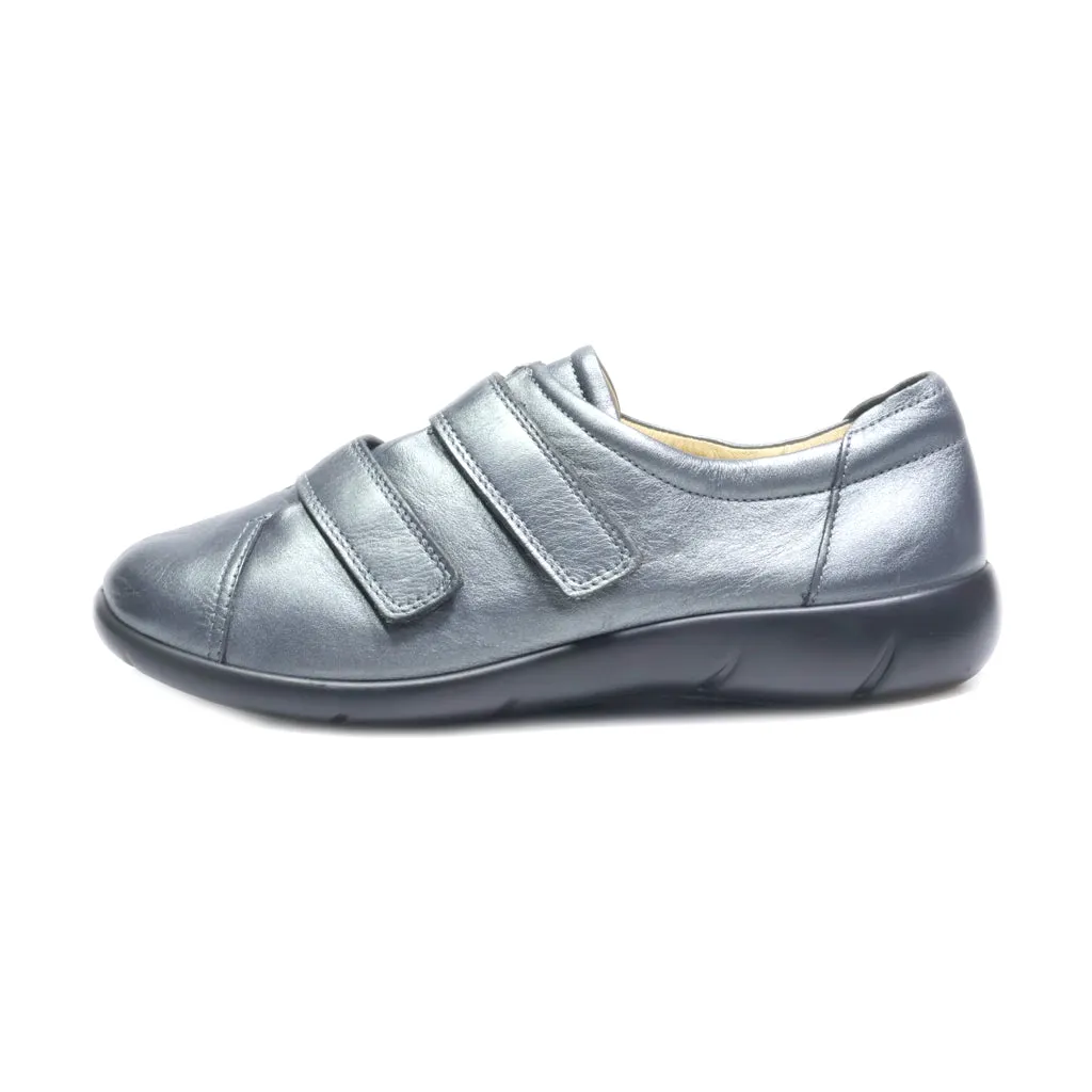 Hotter Slip Ons Leather Grey Colour For Women