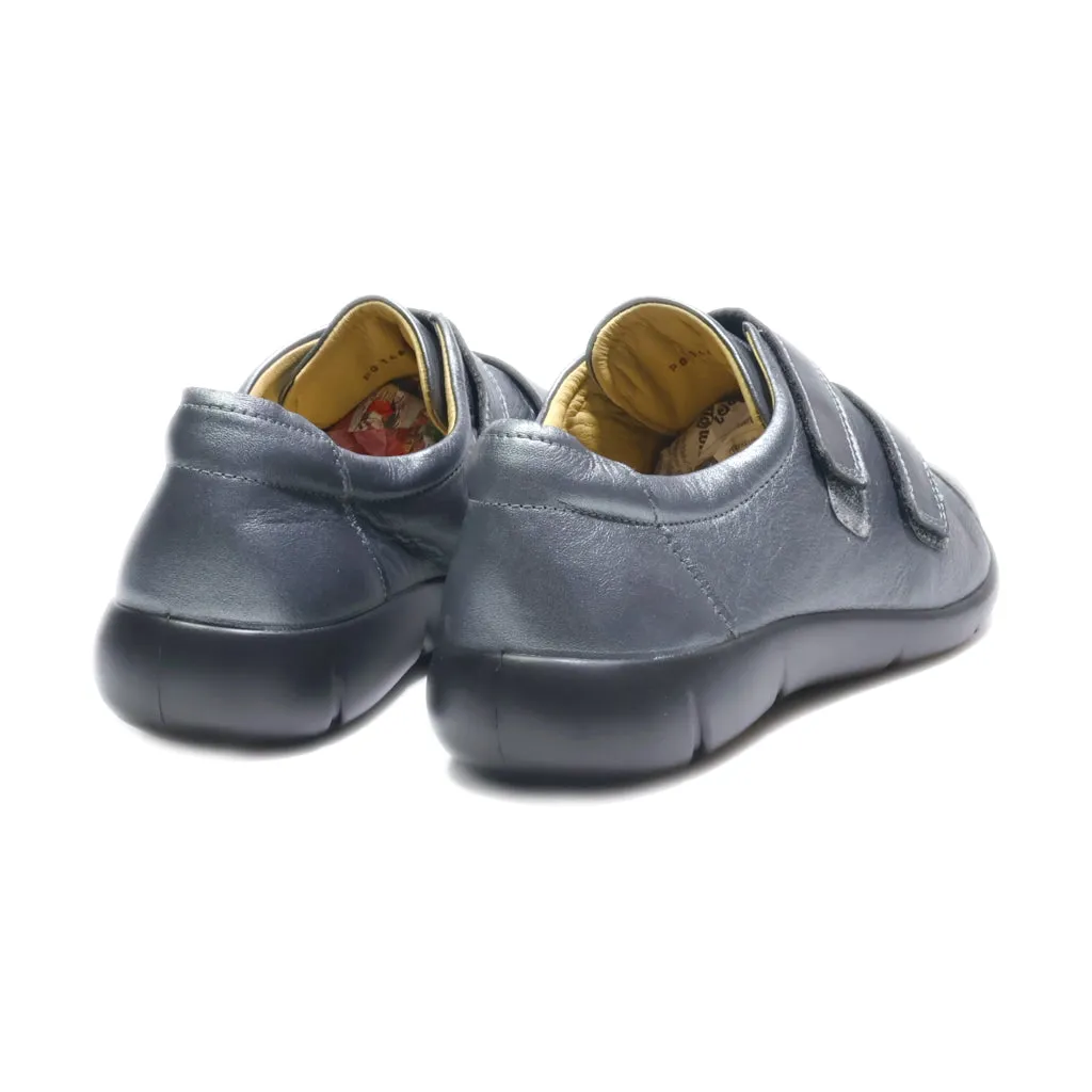 Hotter Slip Ons Leather Grey Colour For Women