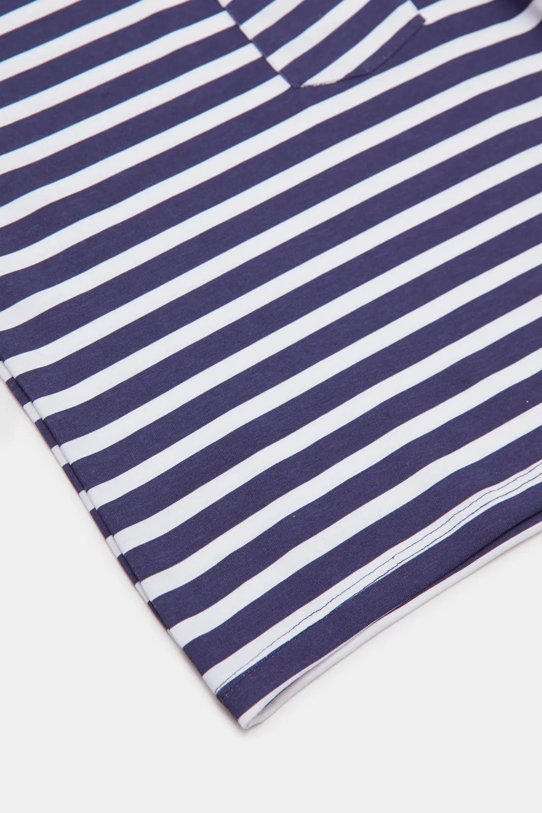 Infant Boys Navy Striped T-Shirt