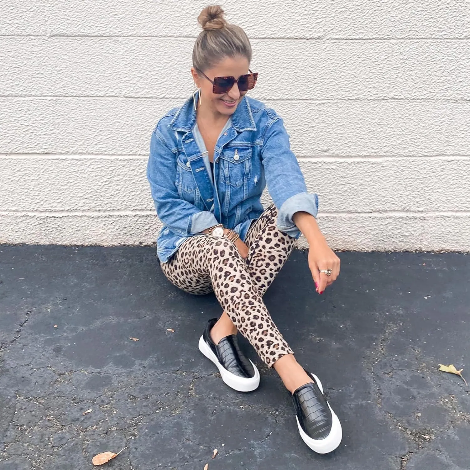 JENN ARDOR Slip On Sneakers Women Comfortable Walking Slip On Shoes Women Memory Foam Womens Fashion Loafers for Women Casual Shoes for Women Flats