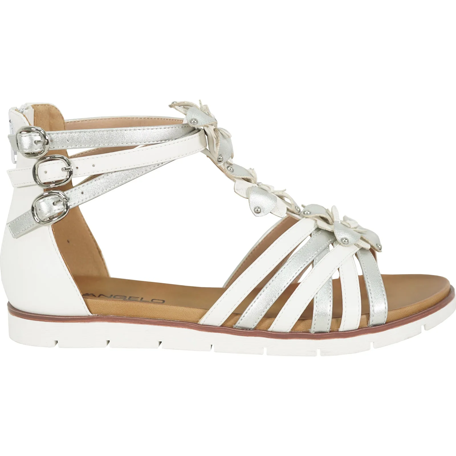 KOZI Women Sandal LILA Comfort Flat Sandal White
