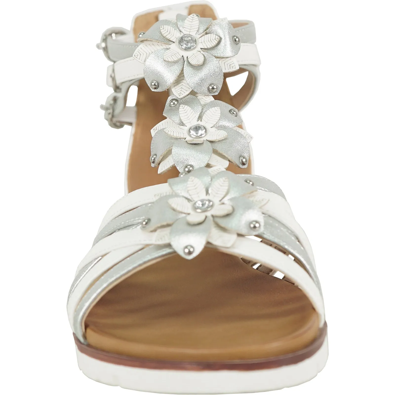 KOZI Women Sandal LILA Comfort Flat Sandal White