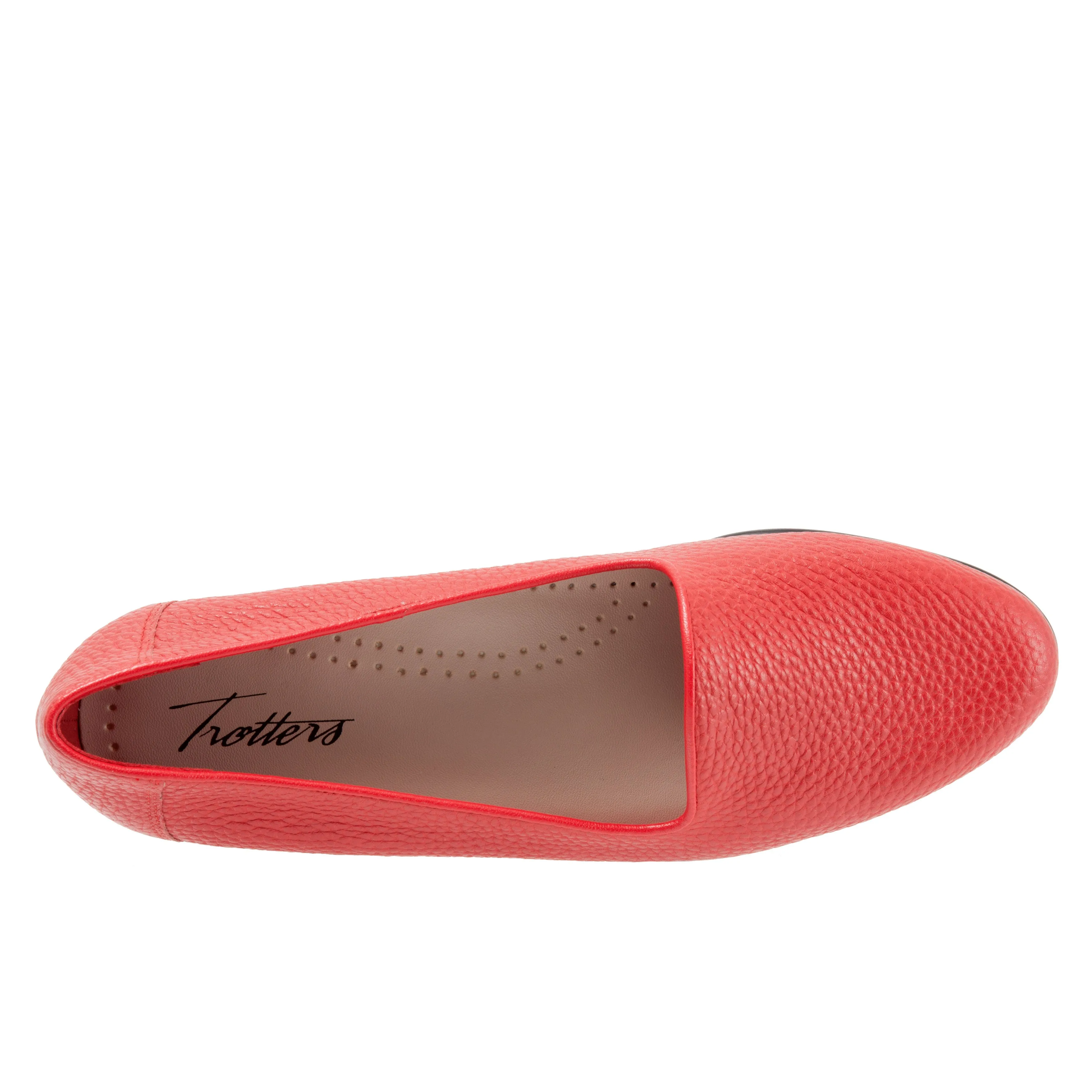Liz Tumbled Red Slip-on Shoes