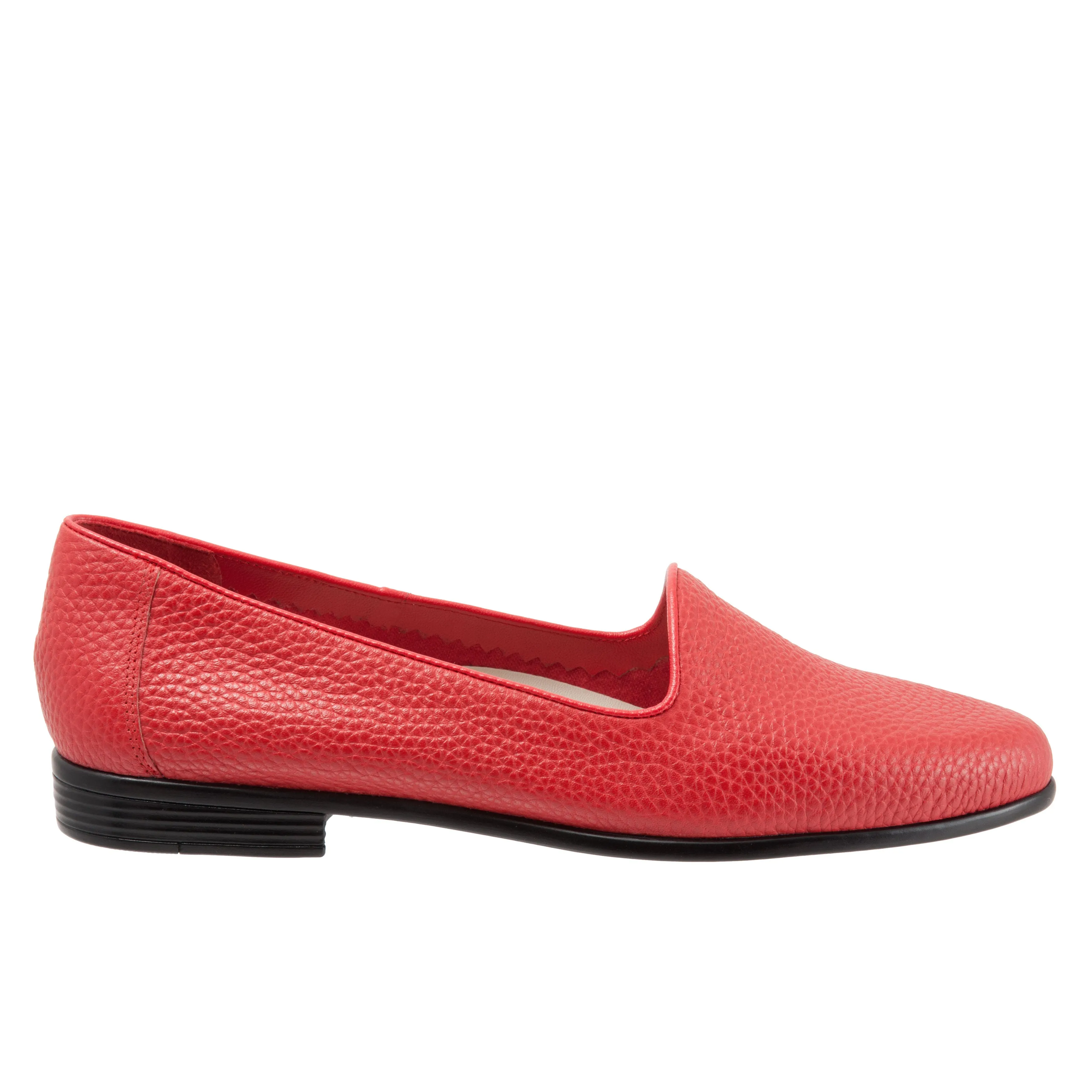 Liz Tumbled Red Slip-on Shoes