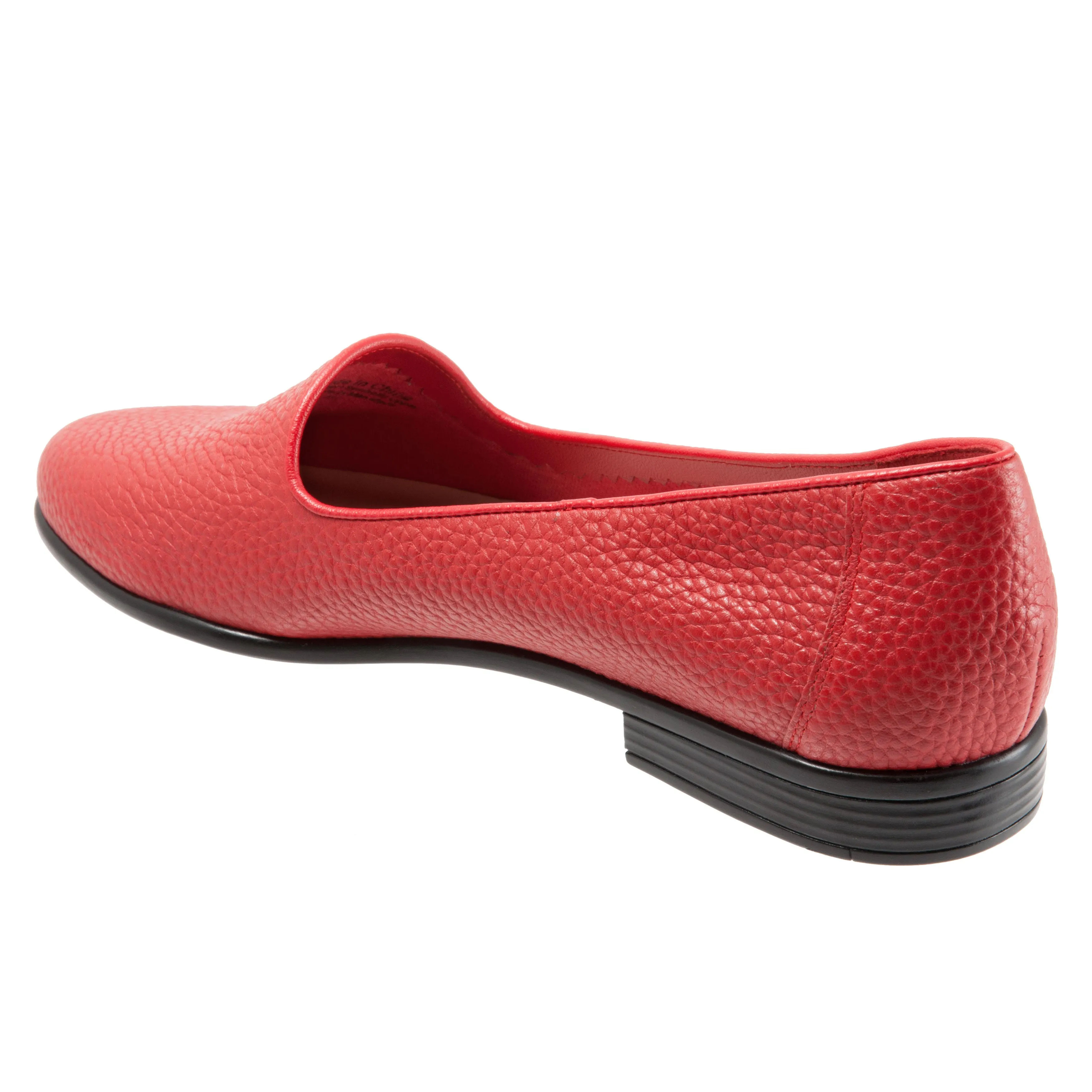 Liz Tumbled Red Slip-on Shoes