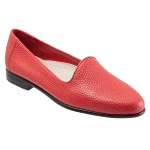 Liz Tumbled Red Slip-on Shoes