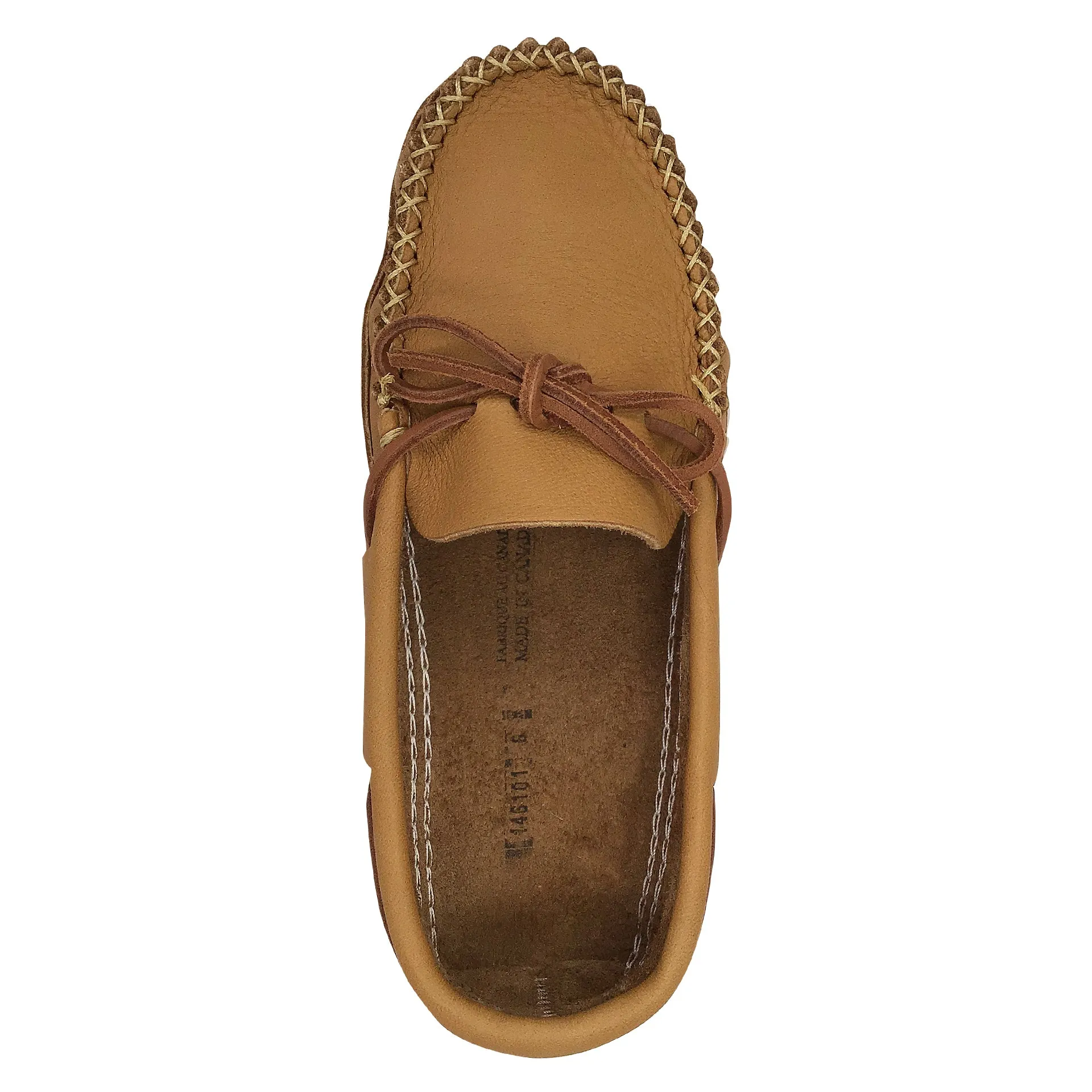 Men's CLEARANCE Earthing Moccasins Wide Brown Leather 1461-N