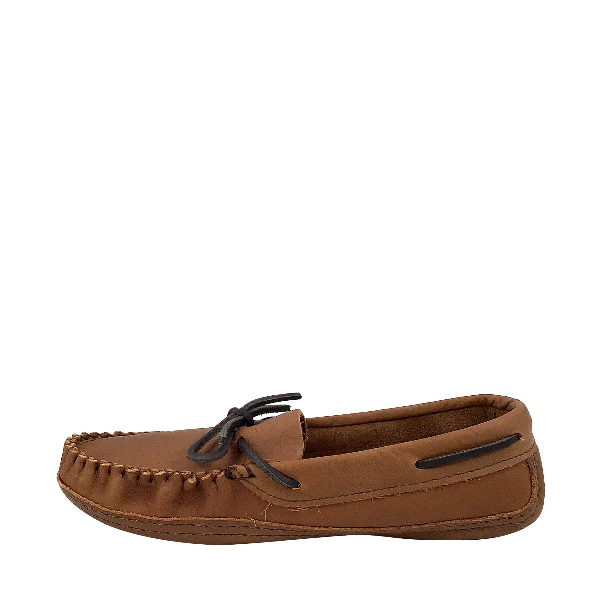 Men's CLEARANCE Earthing Moccasins Wide Brown Leather 1461-N