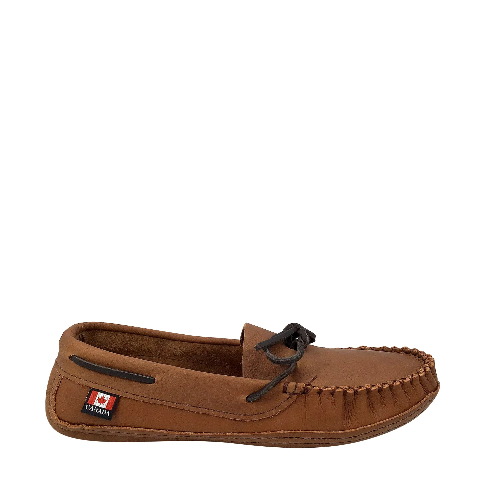 Men's CLEARANCE Earthing Moccasins Wide Brown Leather 1461-N