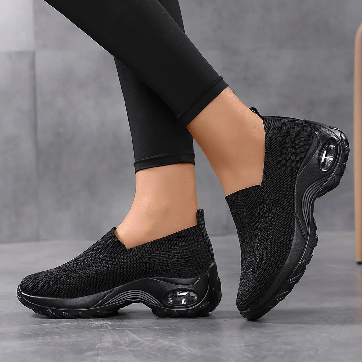 Orthopedic Shoes for Women Comfortable Running Shoes Breathable Mesh Womens Slip On Sneakers Women Walking Shoes with Arch Support Tennis Shoes Lightweight Casual Sneakers for Gym Travel Work