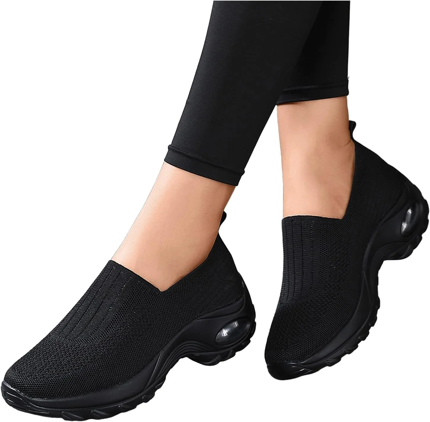 Orthopedic Shoes for Women Comfortable Running Shoes Breathable Mesh Womens Slip On Sneakers Women Walking Shoes with Arch Support Tennis Shoes Lightweight Casual Sneakers for Gym Travel Work
