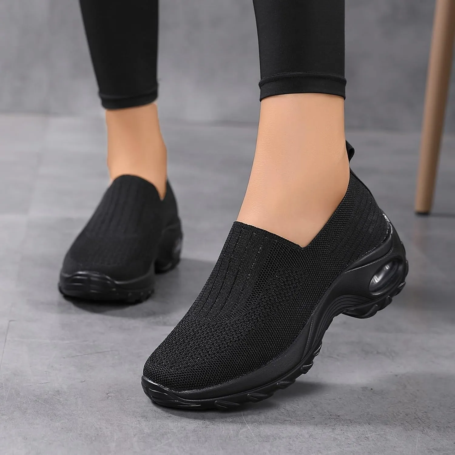 Orthopedic Shoes for Women Comfortable Running Shoes Breathable Mesh Womens Slip On Sneakers Women Walking Shoes with Arch Support Tennis Shoes Lightweight Casual Sneakers for Gym Travel Work