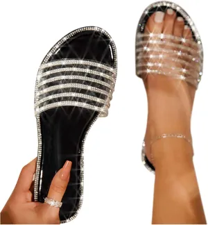 Sandals for Women Flat,Flat Sandals Floral Flip Flops Comfy Sandal Shoes for Summer Beach Oceanside Holiday Outdoor