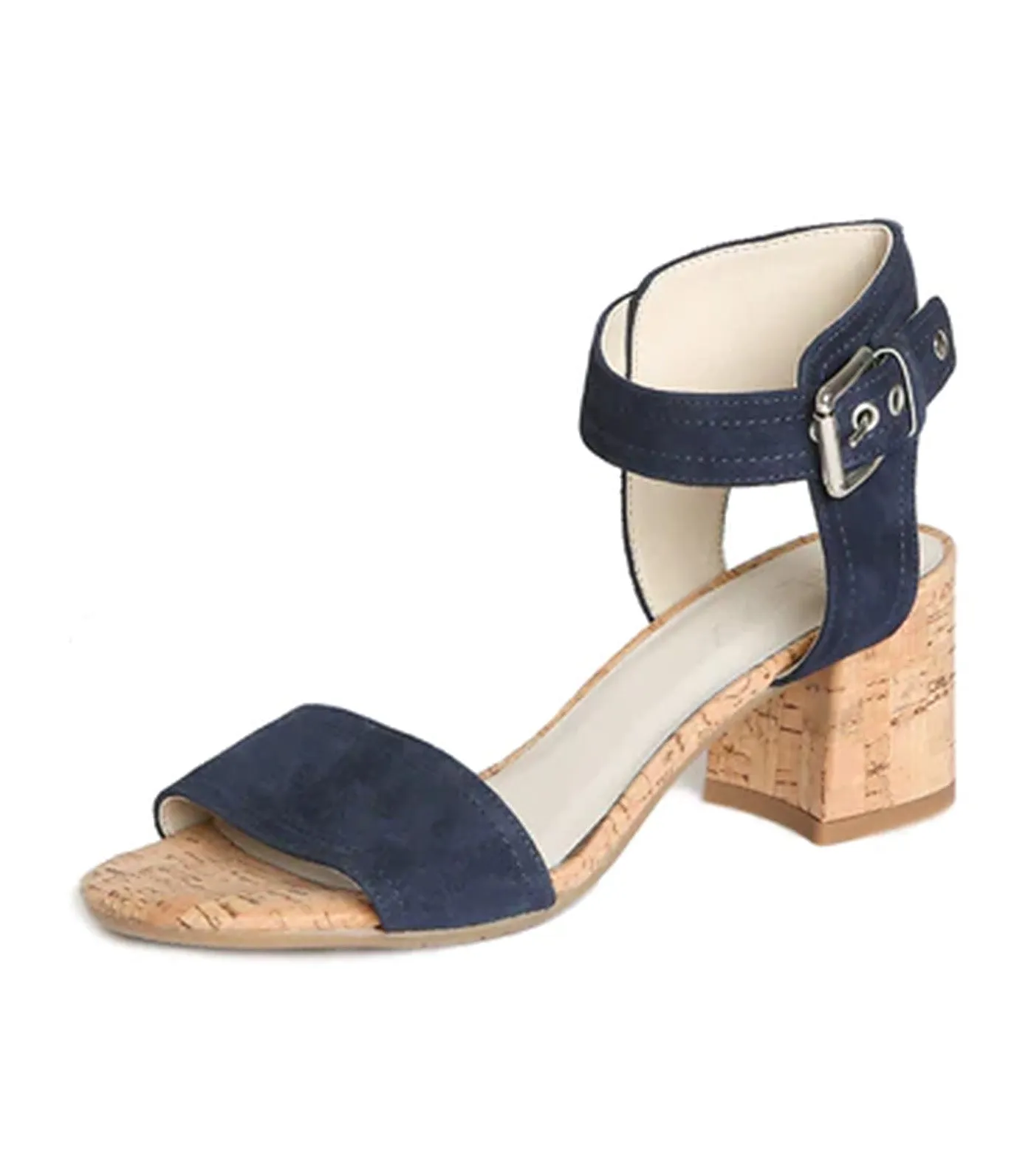 TGIF Sandal Navy Camoscio