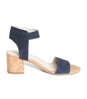 TGIF Sandal Navy Camoscio