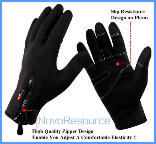 Windproof Outdoor Sports Gloves Tactical Mittens for Men Women in Winter Feel Warm Bicycle Cycling Motorcycle Hiking Skiing