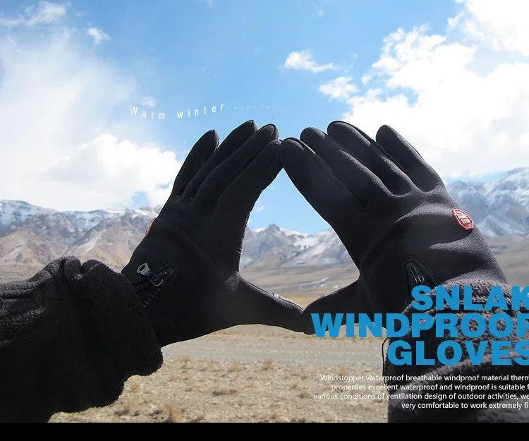 Windproof Outdoor Sports Gloves Tactical Mittens for Men Women in Winter Feel Warm Bicycle Cycling Motorcycle Hiking Skiing