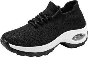 Women Walking Shoes with Arch Support Orthopedic Shoes for Women Comfortable Womens Fashion Lightweight Air Sports Walking Sneakers Breathable Gym Jogging Running Tennis Shoes
