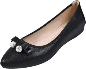 Women's Ballet Flats Foldable Shiny Comfortable Loafers Shoes Dressy Flats Shoes for Women