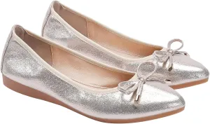 Women's Ballet Flats Foldable Shiny Comfortable Loafers Shoes Dressy Flats Shoes for Women